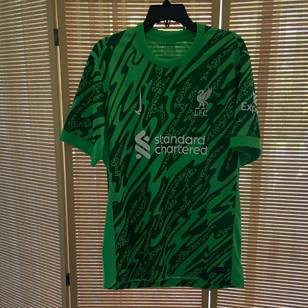 Nike Green and Black Men's Jersey